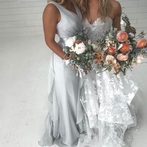 Silver long dress